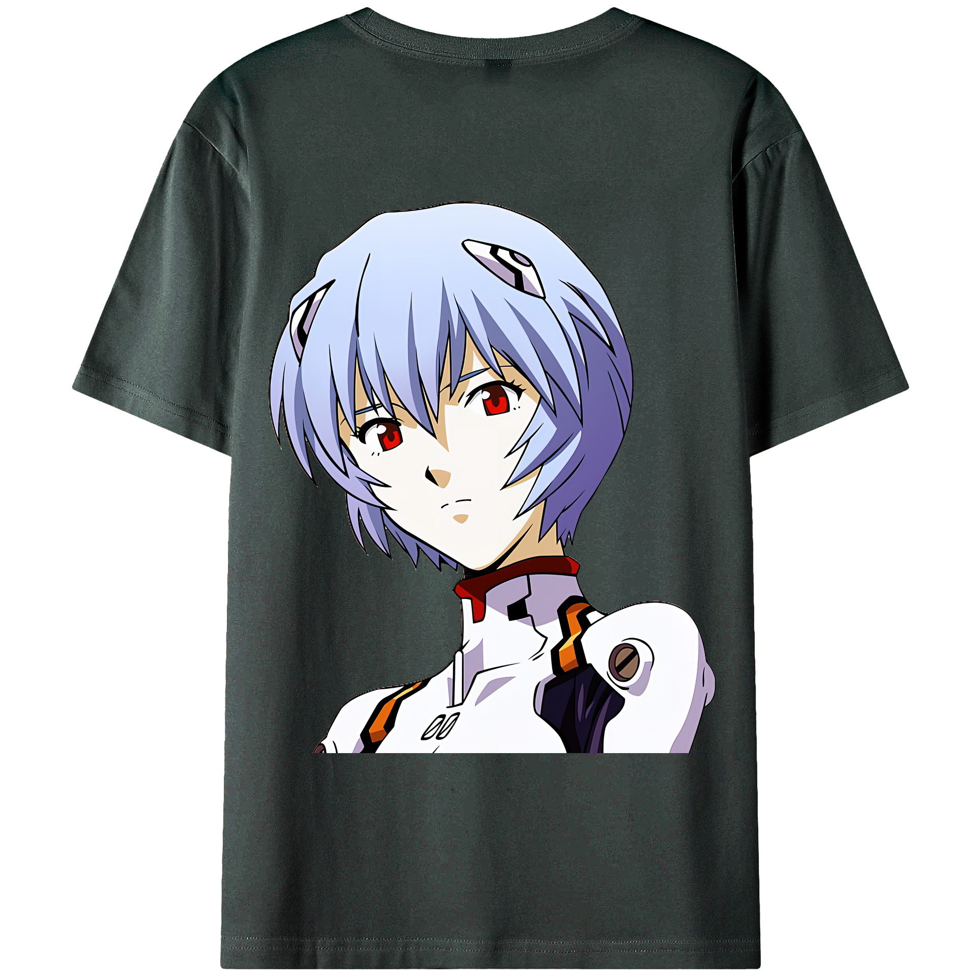 （画像用） EVA 新世紀エヴァンゲリオン 綿100％ メンズ半袖Tシャツ（バックプリント） 通気性